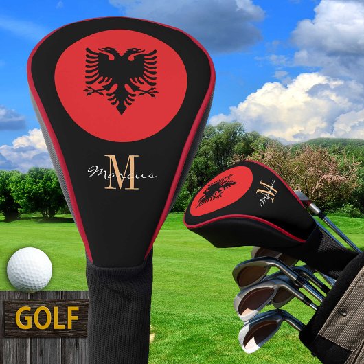 Golf Clubs für mit Monogramm und Albanien Golf Headcover