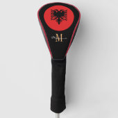 Golf Clubs für mit Monogramm und Albanien Headcover (Vorderseite)