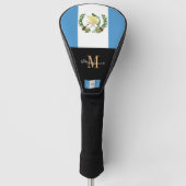 Golf Clubs für mit Monogramm und guatemaltekische  Golf Headcover (Vorderseite)
