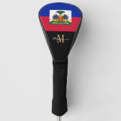 Golf Clubs für mit Monogramm und Haitis Flag Headcover (Vorderseite)