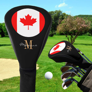 Golf Clubs für mit Monogramm und kanadische Fahnen Headcover