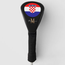 Golf Clubs für mit Monogramm und kroatische Fahnen Golf Headcover