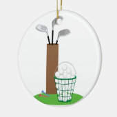 Golf Clubs Keramik Ornament (Links)