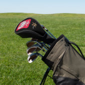 Golf Clubs mit mit Monogramm und polnischer Flagge Headcover (In SItu)