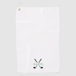 Golf Clubs NAME Game Timeless GolfGreen Golfhandtuch