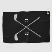 Golf Clubs Personalized Golfhandtuch (Horizontal)