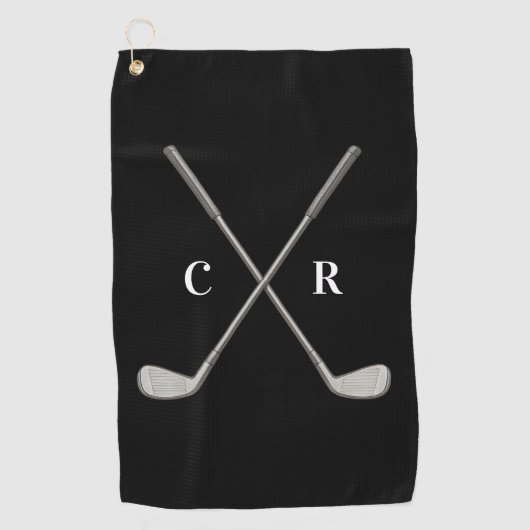 Golf Clubs Personalized Golfhandtuch (Vorderseite)