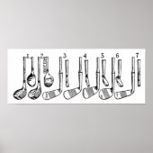Golf Clubs Poster (Vorne)