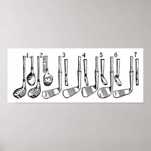 Golf Clubs Poster (Vorne)