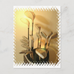 Golf Clubs Postkarte