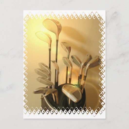 Golf Clubs Postkarte (Vorderseite)
