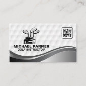Golf Clubs | QR-Code Visitenkarte (Vorderseite)