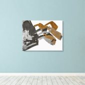 Golf Clubs - überdachte Canvas Art Print Leinwanddruck (Insitu (Holzboden))