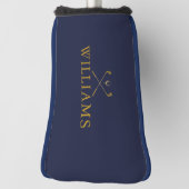 Golf Clubs und Navy Blue Individuelle Name Golf Headcover (Rotieren 90)