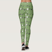 Golf Clubs weichen grün Leggings (Rückseite)
