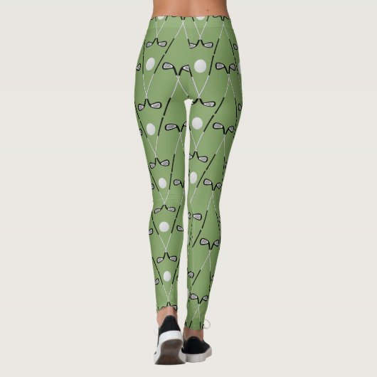 Golf Clubs weichen grün Leggings (Rückseite)