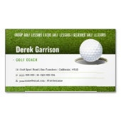 Golf Coach | Beruflicher Golflehrer Magnetische Visitenkarte (Vorderseite)