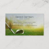 Golf Coach | Beruflicher Golflehrer Visitenkarte (Vorderseite)