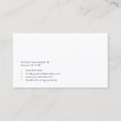 Golf Coach | Beruflicher Golflehrer Visitenkarte (Rückseite)