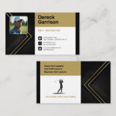 Golf Coach | Beruflicher Golflehrer Visitenkarte (Vorne/Hinten)