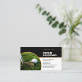 Golf Coach | Beruflicher Golflehrer Visitenkarte (Stehend Vorderseite)