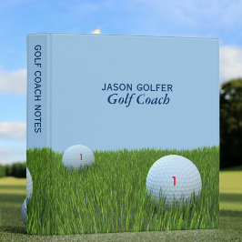 Golf Coach Blue und Green Sports 3 Ring Binder 2,5 Cm Ordner