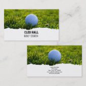 Golf Coach Business Card Visitenkarte (Vorne/Hinten)
