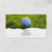 Golf Coach Business Card Visitenkarte (Rückseite)