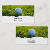 Golf Coach Business Card Visitenkarte (Vorne/Hinten)
