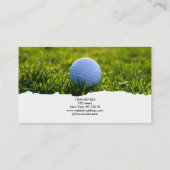 Golf Coach Business Card Visitenkarte (Rückseite)