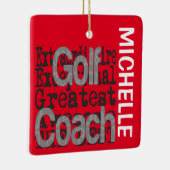 Golf Coach Extraordinaire CUSTOM Keramikornament (Rechts)