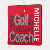 Golf Coach Extraordinaire CUSTOM Keramikornament (Links)