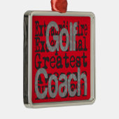 Golf Coach Extraordinator Ornament Aus Metall (Rechts)