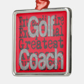 Golf Coach Extraordinator Ornament Aus Metall (Links)