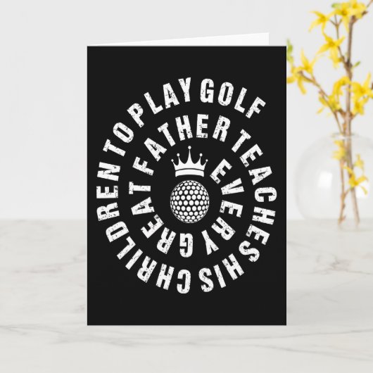 Golf Coach Geschenk Karte (Gelbe Blume)