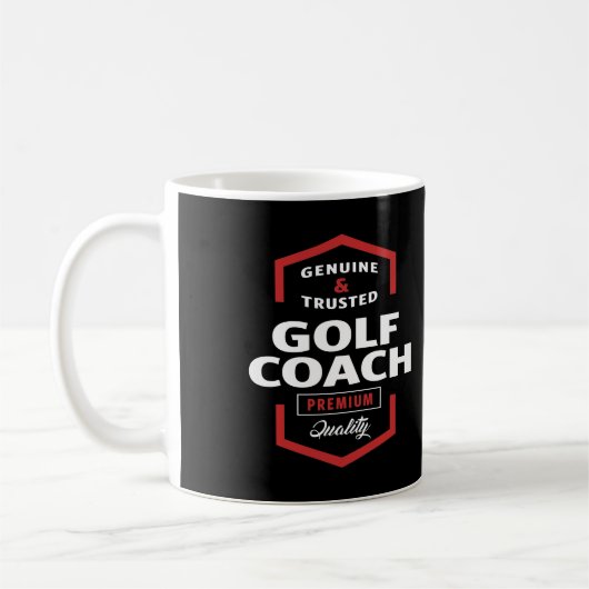 Golf Coach | Geschenkideen Kaffeetasse (Links)