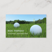 Golf Coach Golfing Instructor Business Card Visitenkarte (Vorderseite)