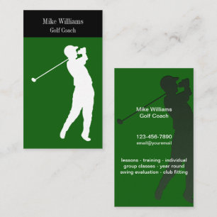 Golf Coach Theme Visitenkarten Visitenkarte