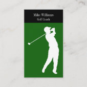 Golf Coach Theme Visitenkarten Visitenkarte (Vorderseite)