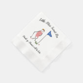 Golf Cocktail Napkins w Little Miss Sweet Pea Serviette (Ecke)