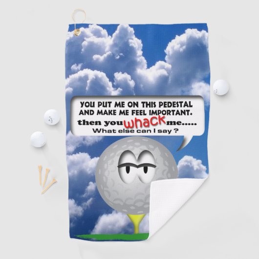 Golf-Comicen Golfhandtuch (Insitu)