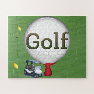 Golf Composite Ball Cart Flags Puzzle