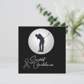 Golf Condolences Beileid für Golfer Karte (Stehend Vorderseite)