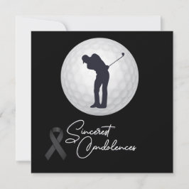 Golf Condolences Beileid für Golfer Karte