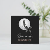 Golf Condolences Beileid für Golfer Karte (Stehend Vorderseite)