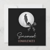 Golf Condolences Beileid für Golfer Karte (Vorderseite)