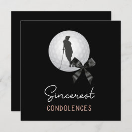 Golf Condolences Beileid für Golfer Karte