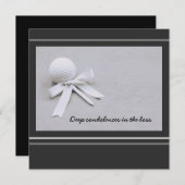 Golf Condolences im Verlust des Golfers in grau (Vorne/Hinten)