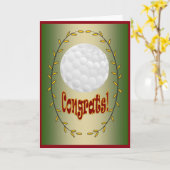 Golf - Congrats! Karte (Gelbe Blume)