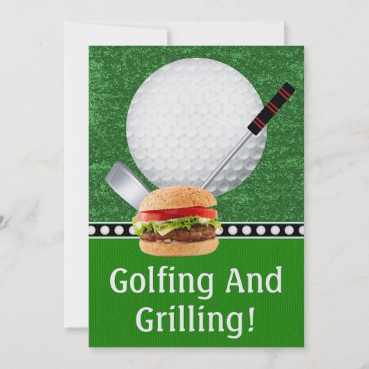 Golf-Cookout-Veranstaltung - SRF Einladung (Vorderseite)